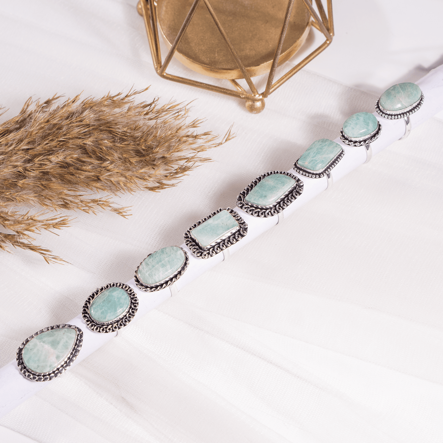 Amazonite Ring | Adjustable Ring | Gemstone Ring  | Boho Ring | Gemstone Ring