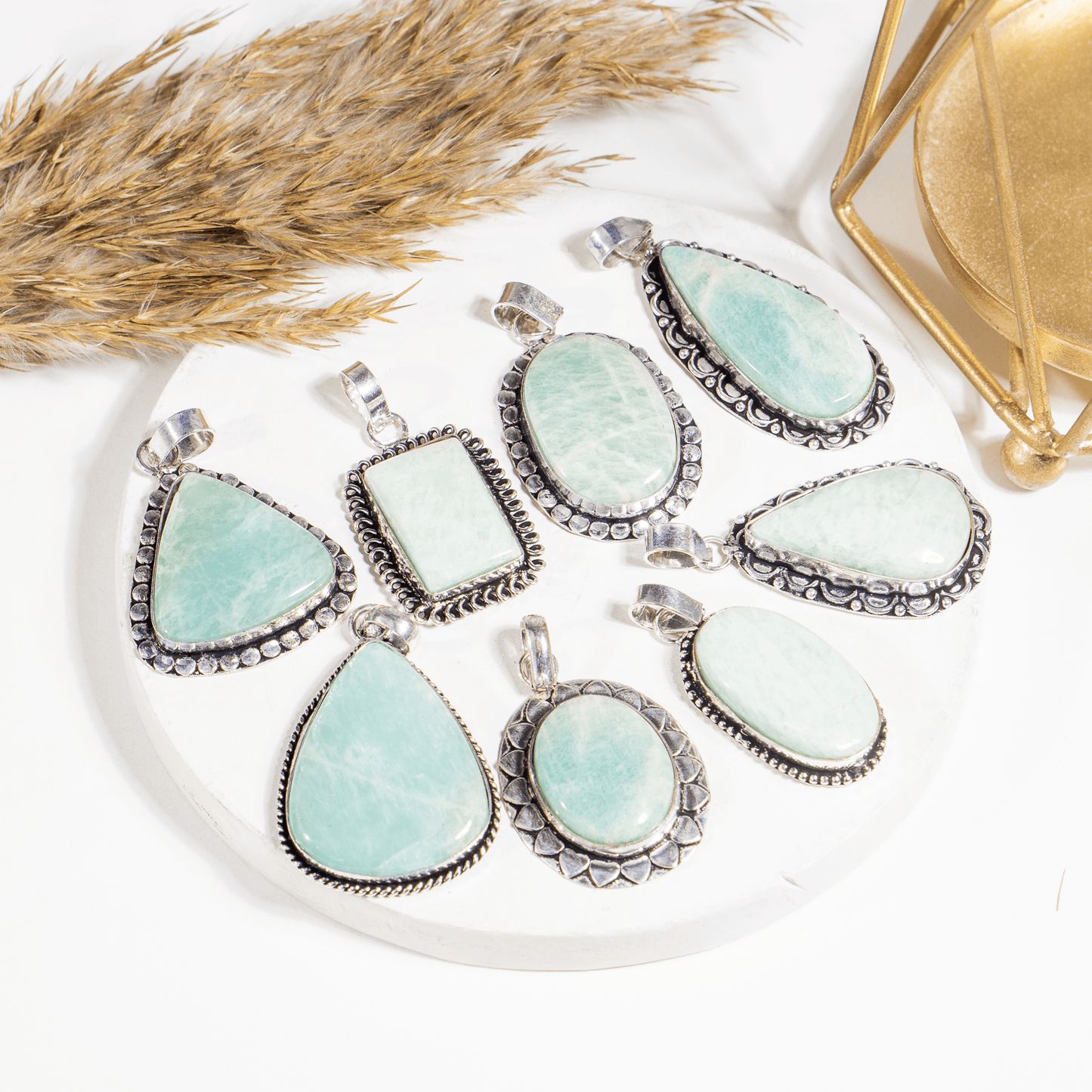 Amazonite Pendant |Crystal Jewelry | Natural Gemstone Pendant | Crystal Charm Jewelry | Boho Pendant