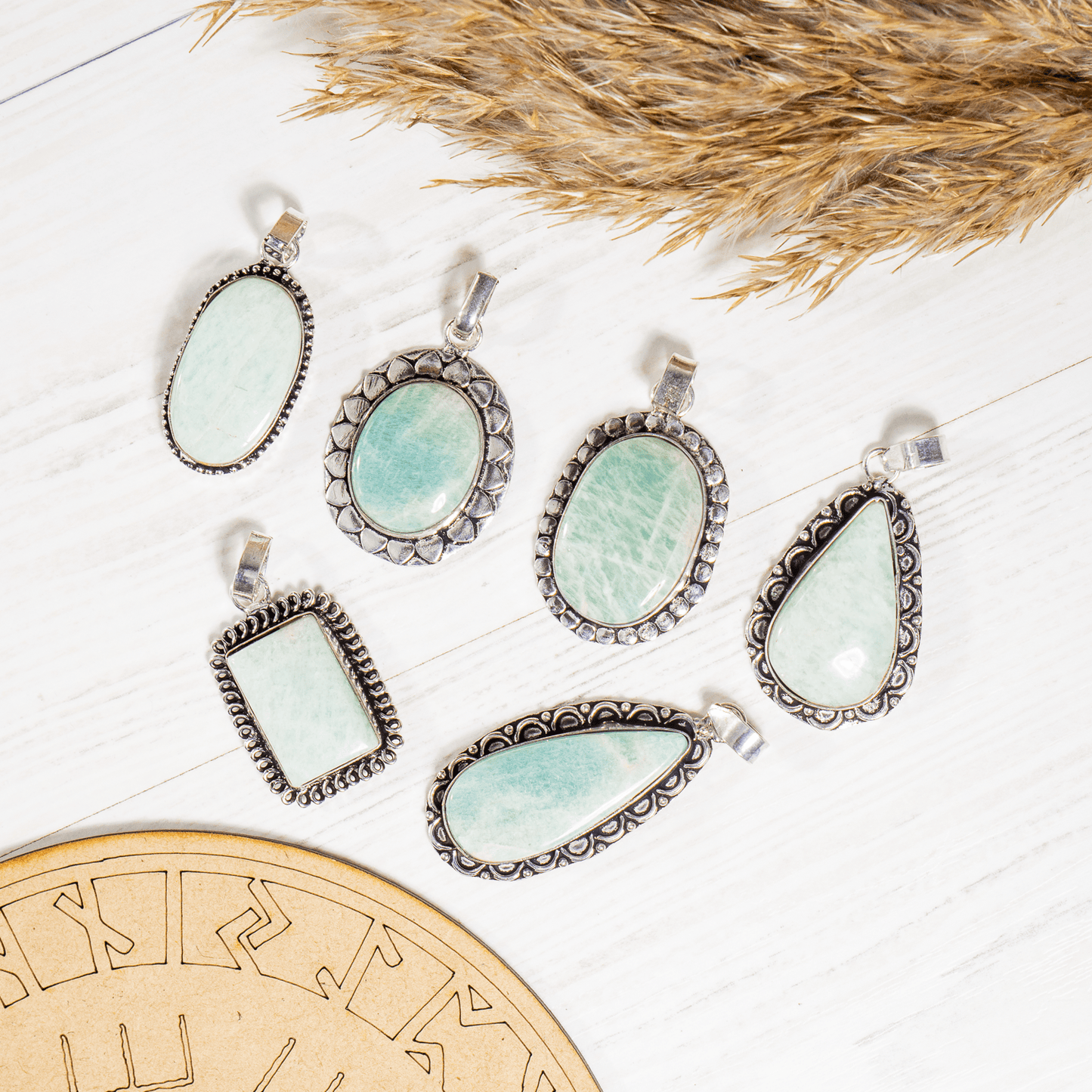 Amazonite Pendant |Crystal Jewelry | Natural Gemstone Pendant | Crystal Charm Jewelry | Boho Pendant