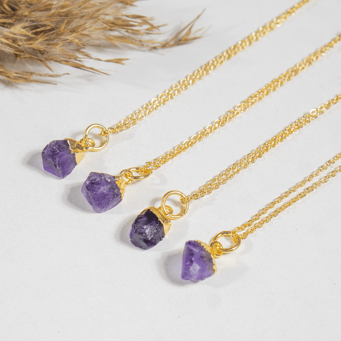 Raw Amethyst Crystal Pendant | Natural Gemstone Jewelry | Gemstone Pendant | Healing Crystal Pendant