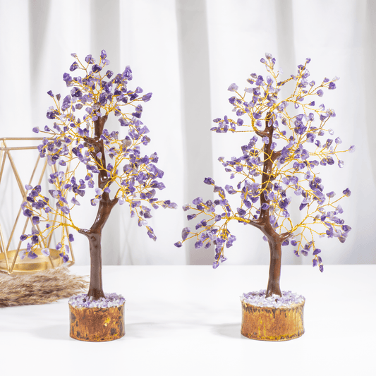 Amethyst Crystal Tree With 300 Natural Crystal Chips