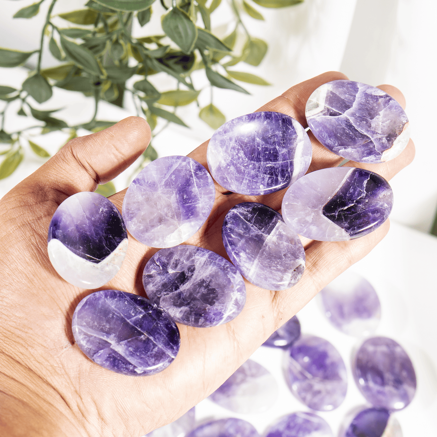 Amethyst Worry Stones