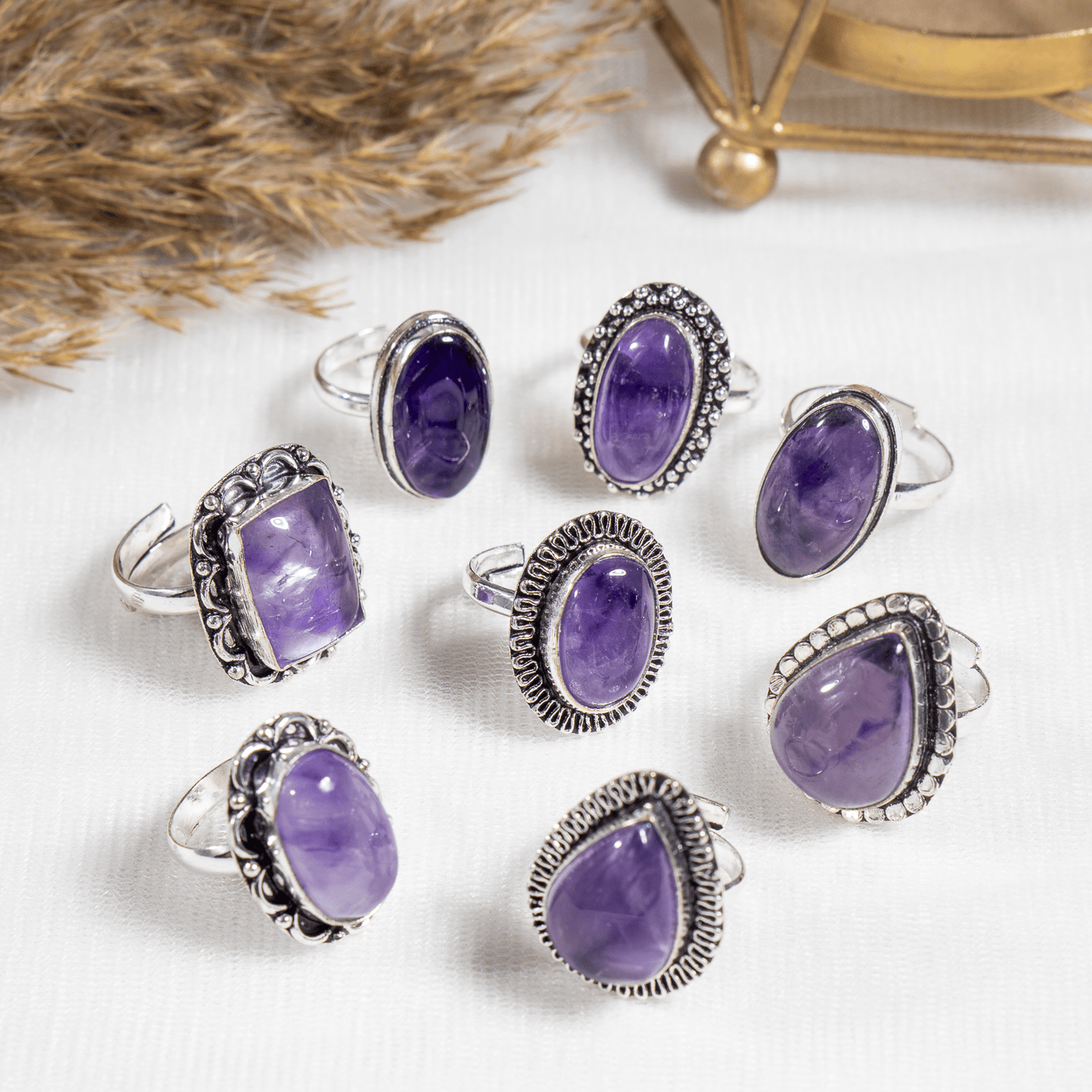 Amethyst Ring | Adjustable Ring | Gemstone Ring  | Boho Ring | Gemstone Ring