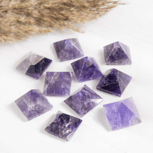 1" Amethyst Crystal Pyramids