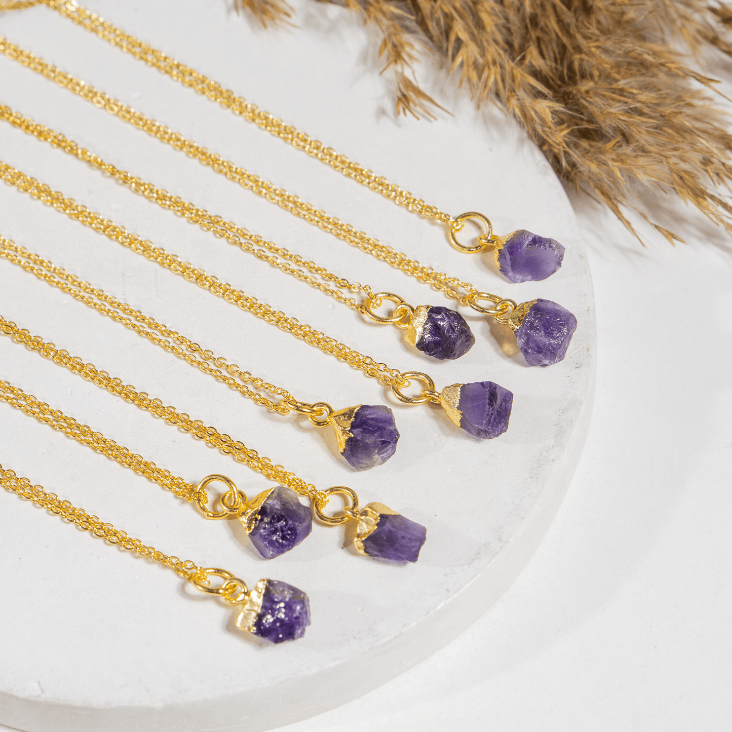 Raw Amethyst Crystal Pendant | Natural Gemstone Jewelry | Gemstone Pendant | Healing Crystal Pendant