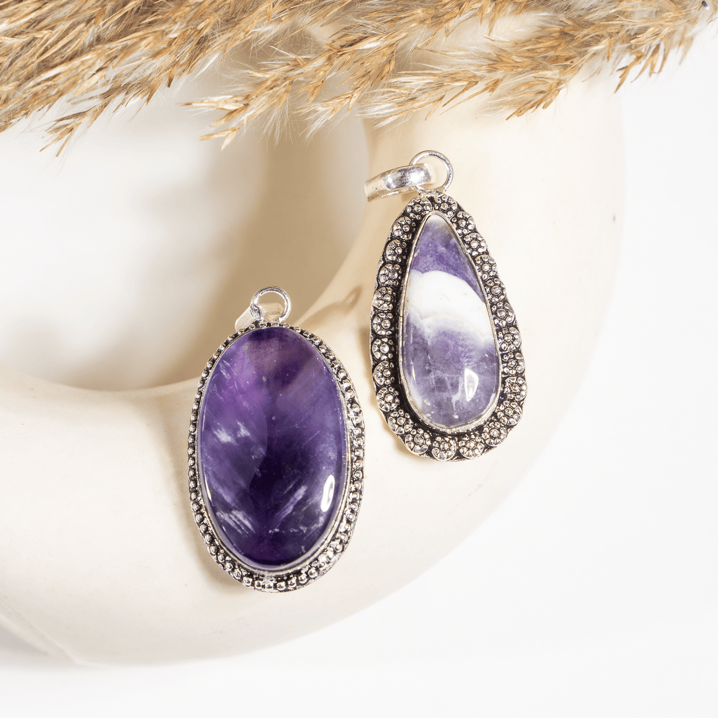 Amethyst Pendant |Crystal Jewelry | Natural Gemstone Pendant | Crystal Charm Jewelry | Boho Pendant