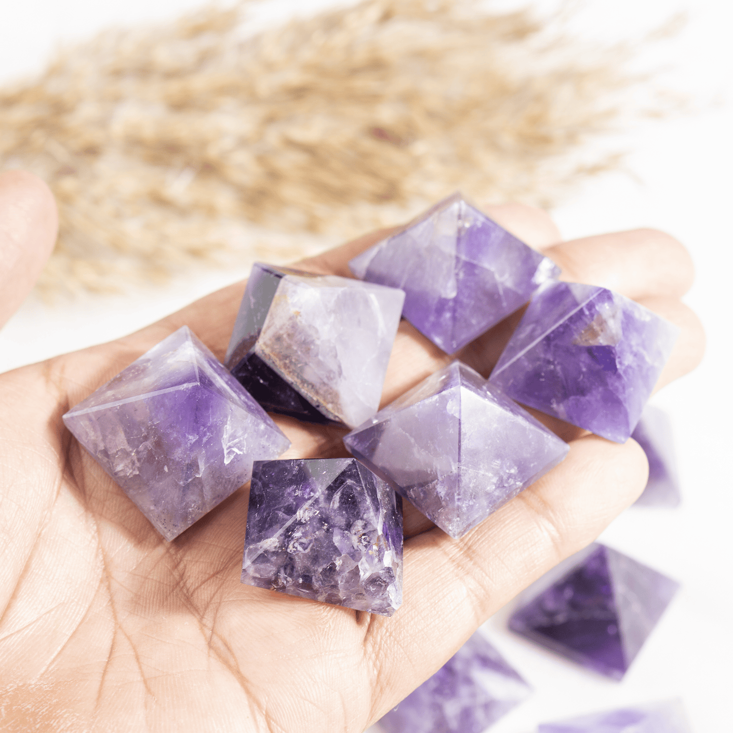 1" Amethyst Crystal Pyramids
