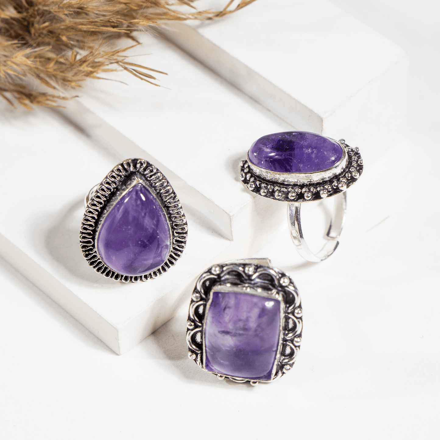 Amethyst Ring | Adjustable Ring | Gemstone Ring  | Boho Ring | Gemstone Ring