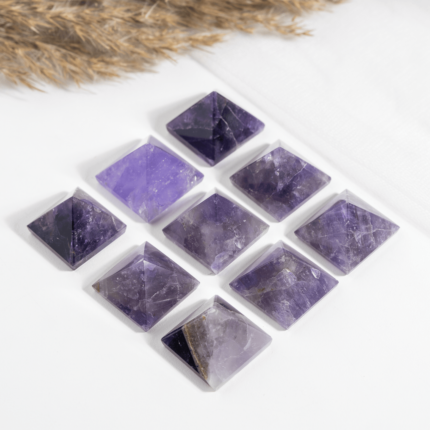 1" Amethyst Crystal Pyramids