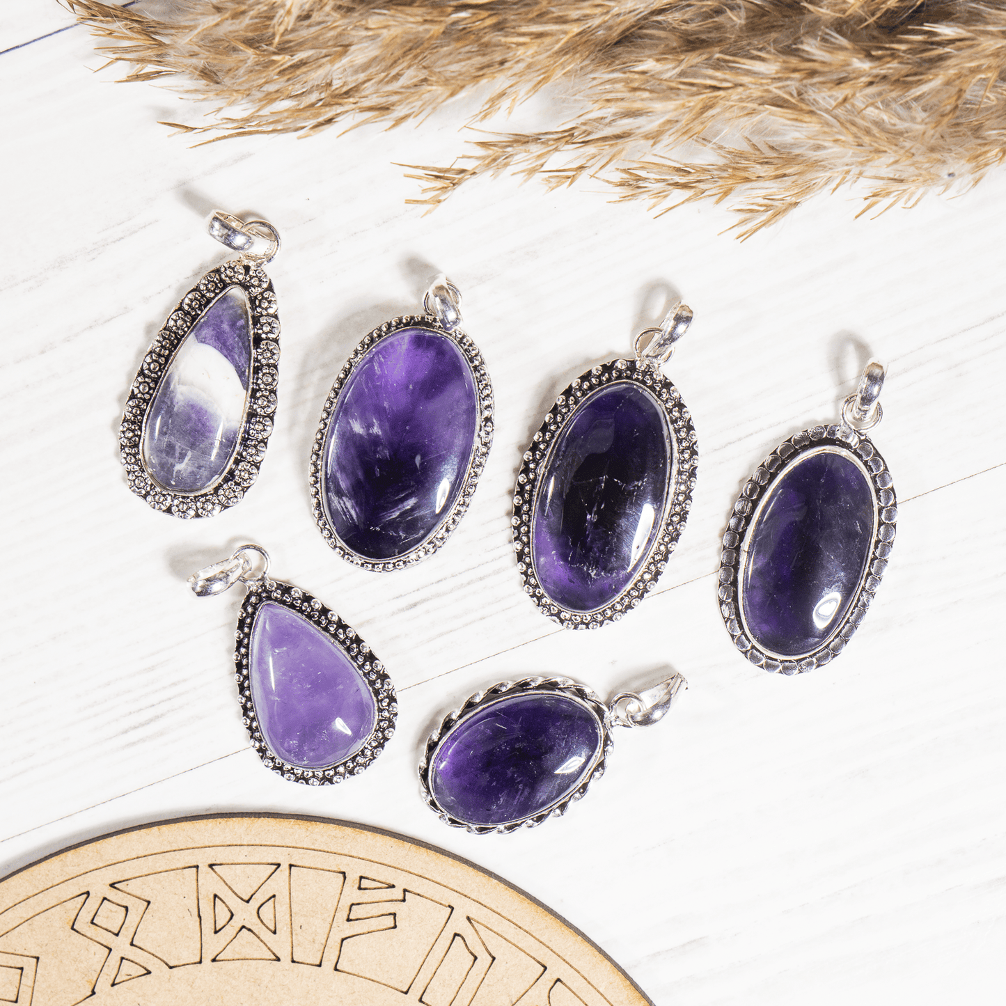 Amethyst Pendant |Crystal Jewelry | Natural Gemstone Pendant | Crystal Charm Jewelry | Boho Pendant
