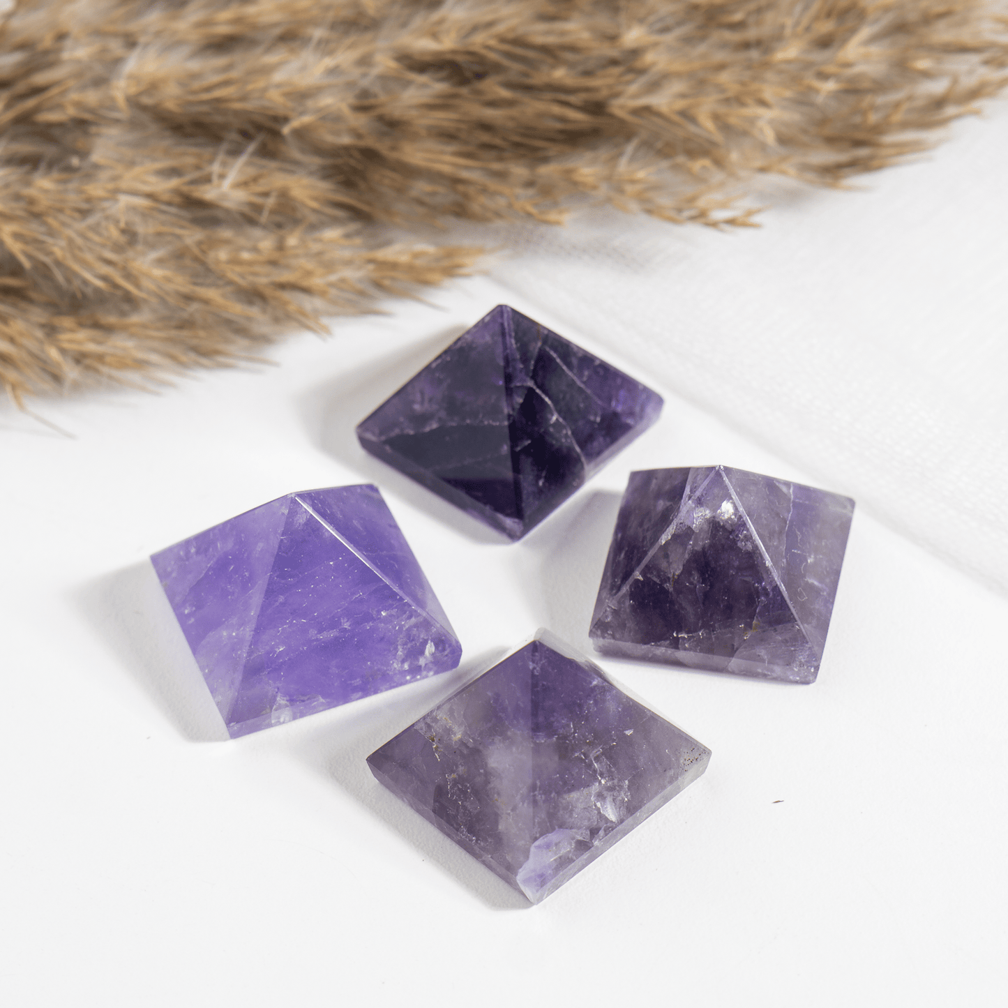 1" Amethyst Crystal Pyramids