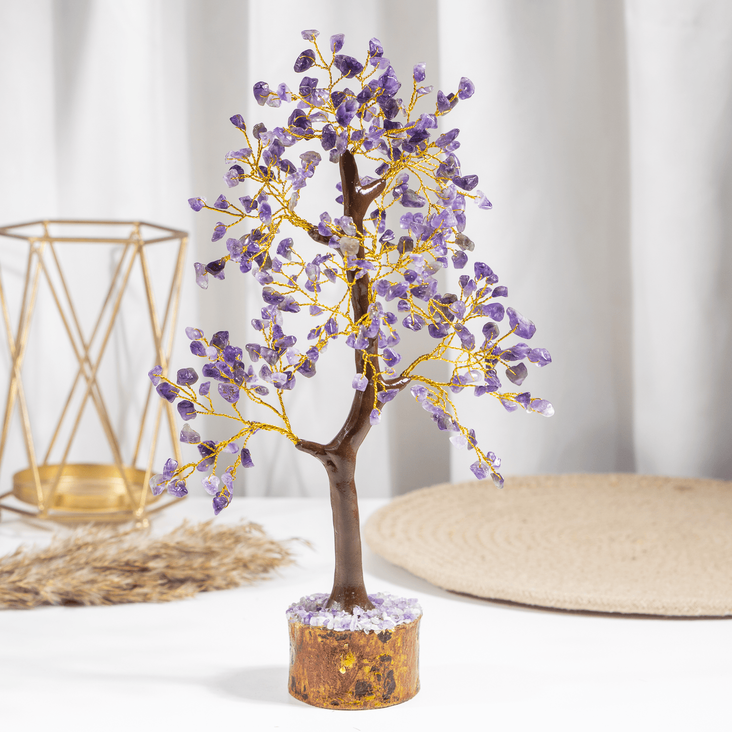 Amethyst Crystal Tree With 300 Natural Crystal Chips