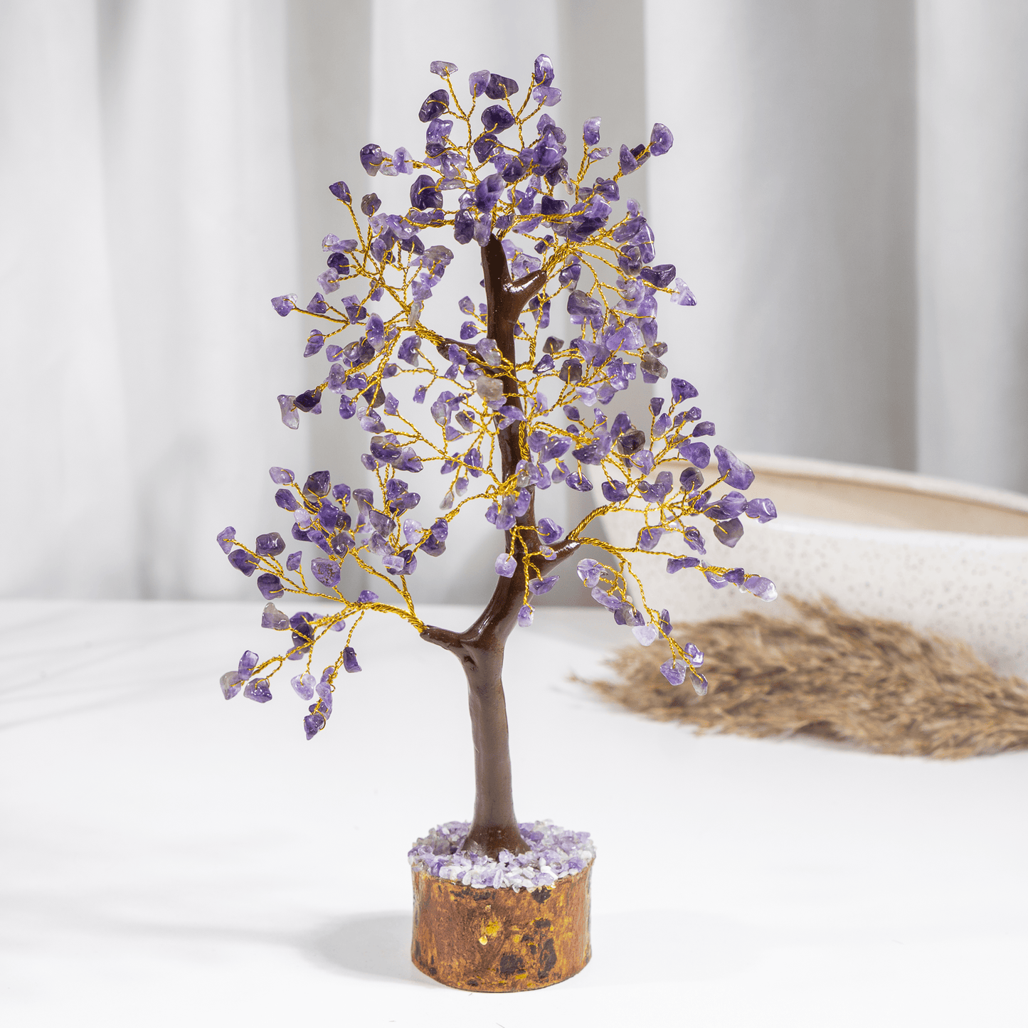 Amethyst Crystal Tree With 300 Natural Crystal Chips