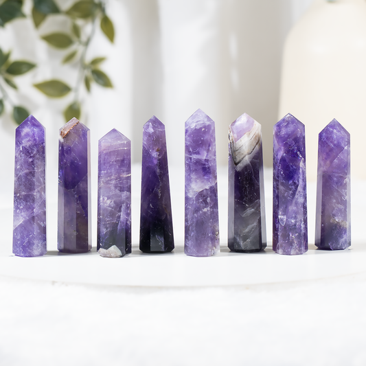 1kg Amethyst Obelisk Tower Point (12-14Pcs)