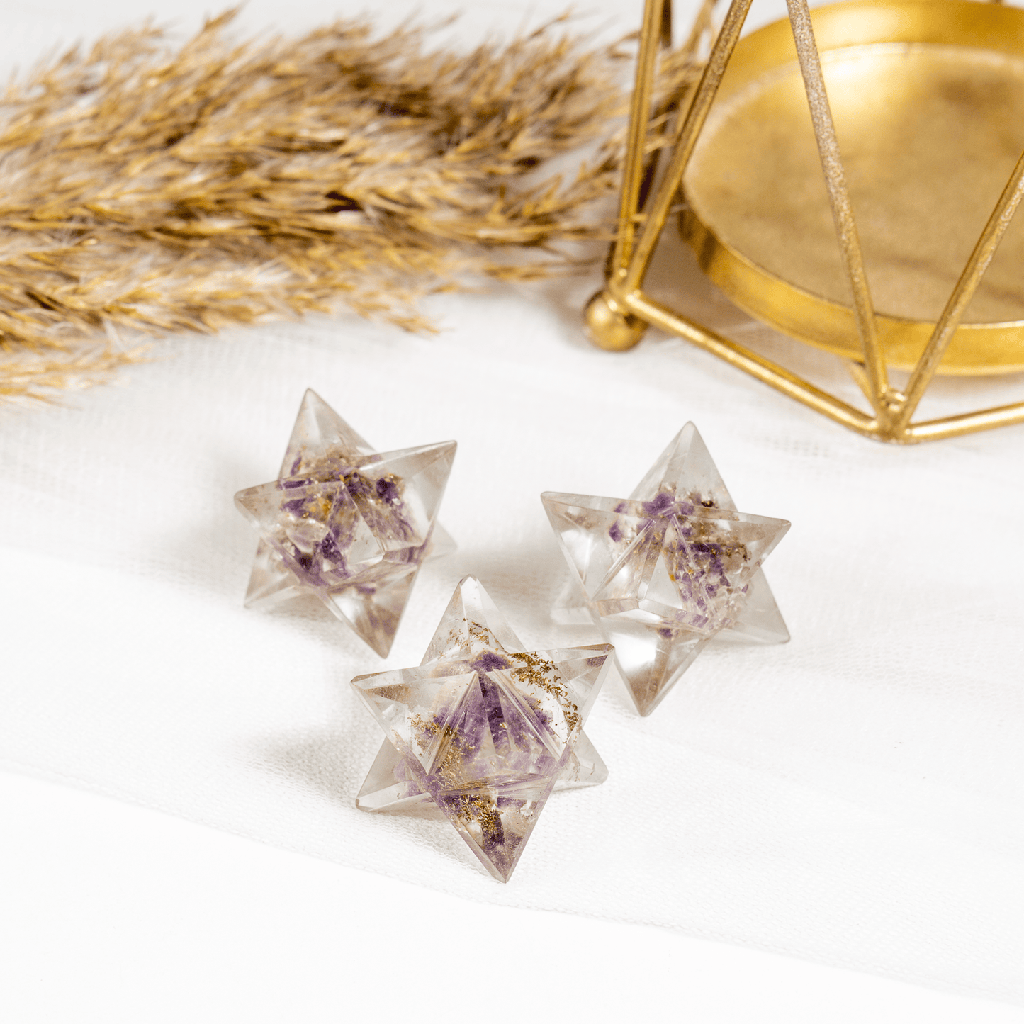 Amethyst Orgone Merkaba Stars