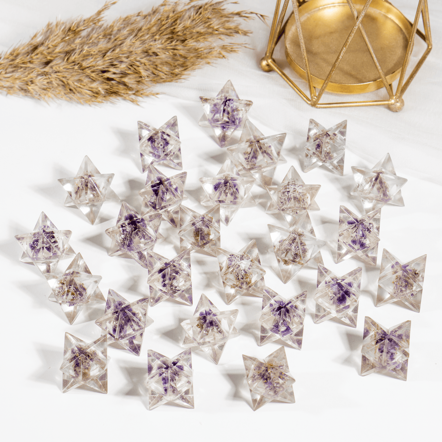 Amethyst Orgone Merkaba Stars