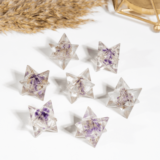 Amethyst Orgone Merkaba Stars