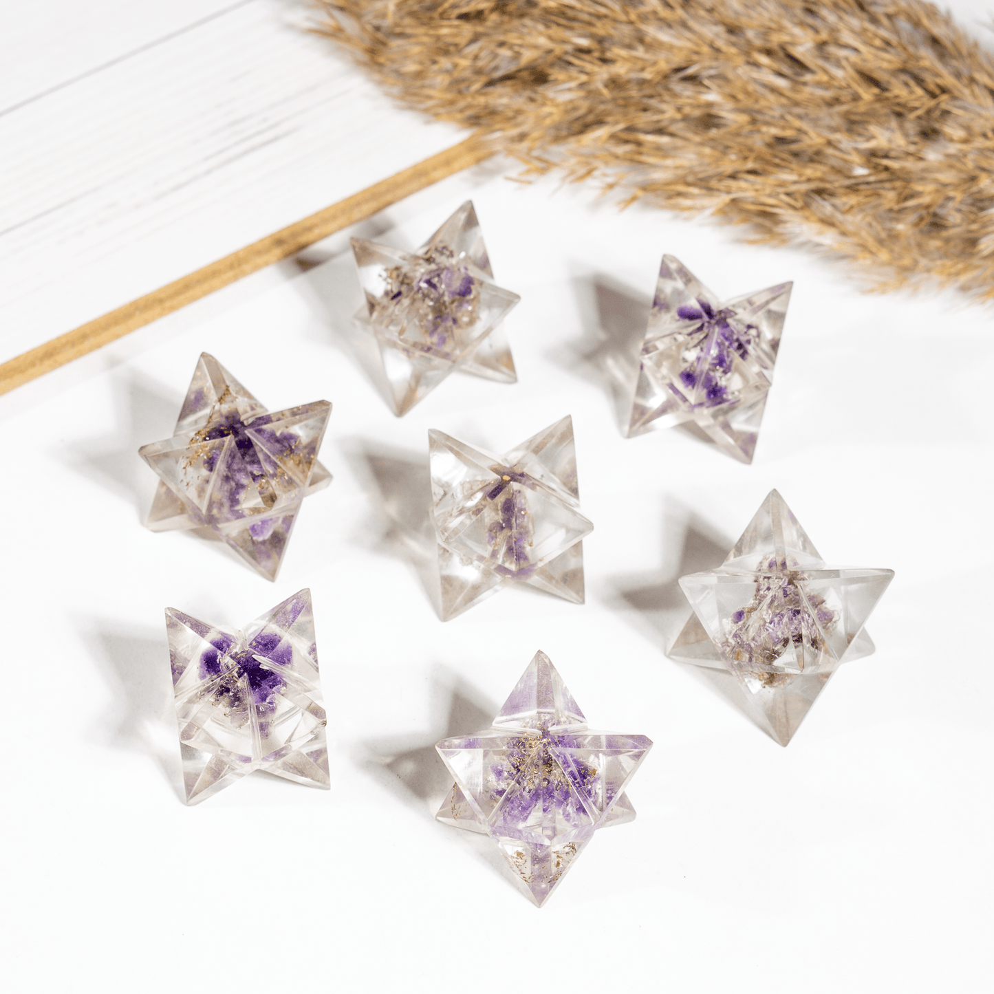 Amethyst Orgone Merkaba Stars