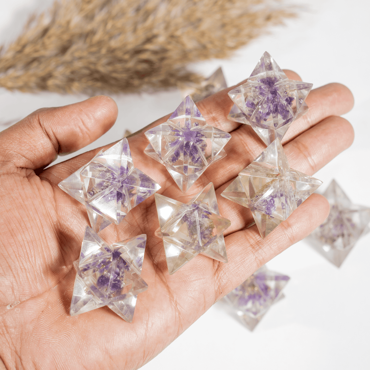 Amethyst Orgone Merkaba Stars