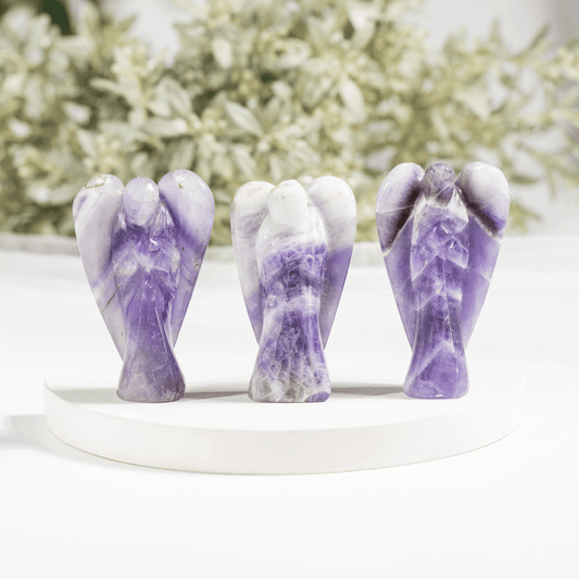 2'' Amethyst Angel, Gemstone Peace Angel