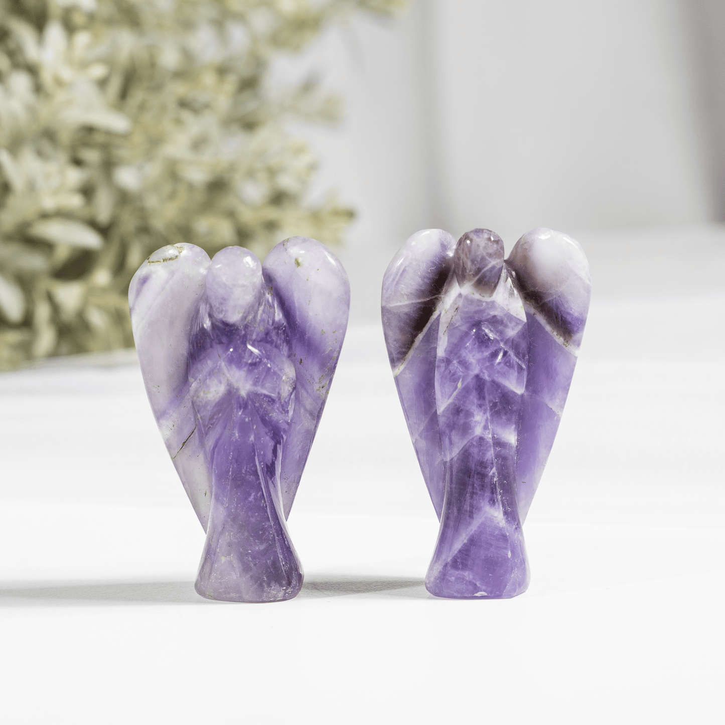 2'' Amethyst Angel, Gemstone Peace Angel