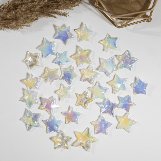 Aura Quartz Flat Stars Arrowhead Point