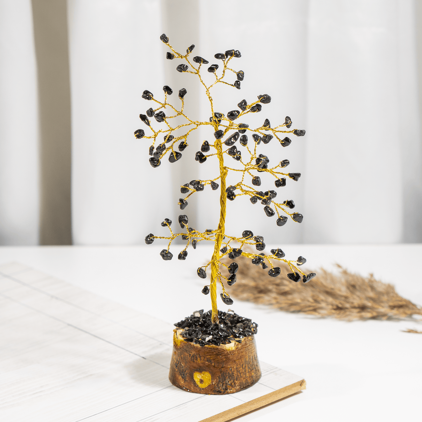 Black Obsidian Crystal Tree