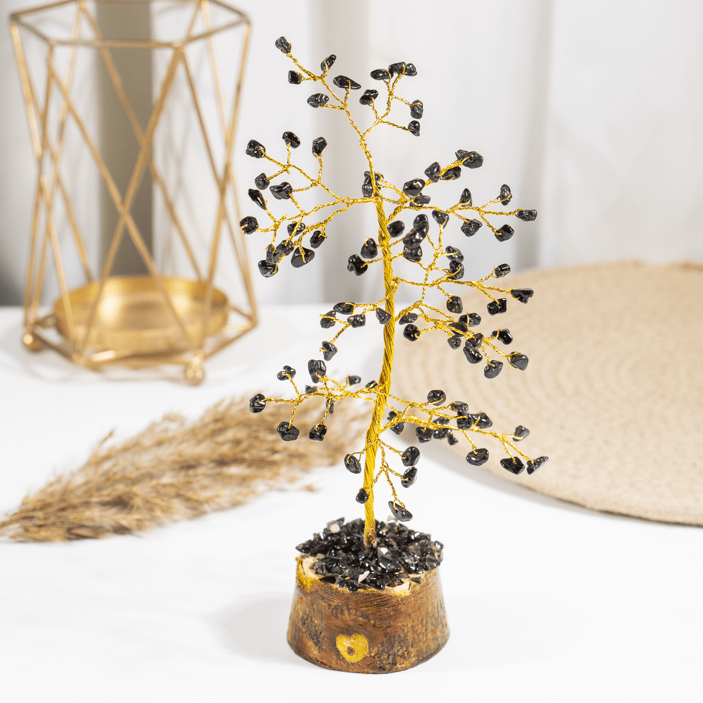 Black Obsidian Crystal Tree