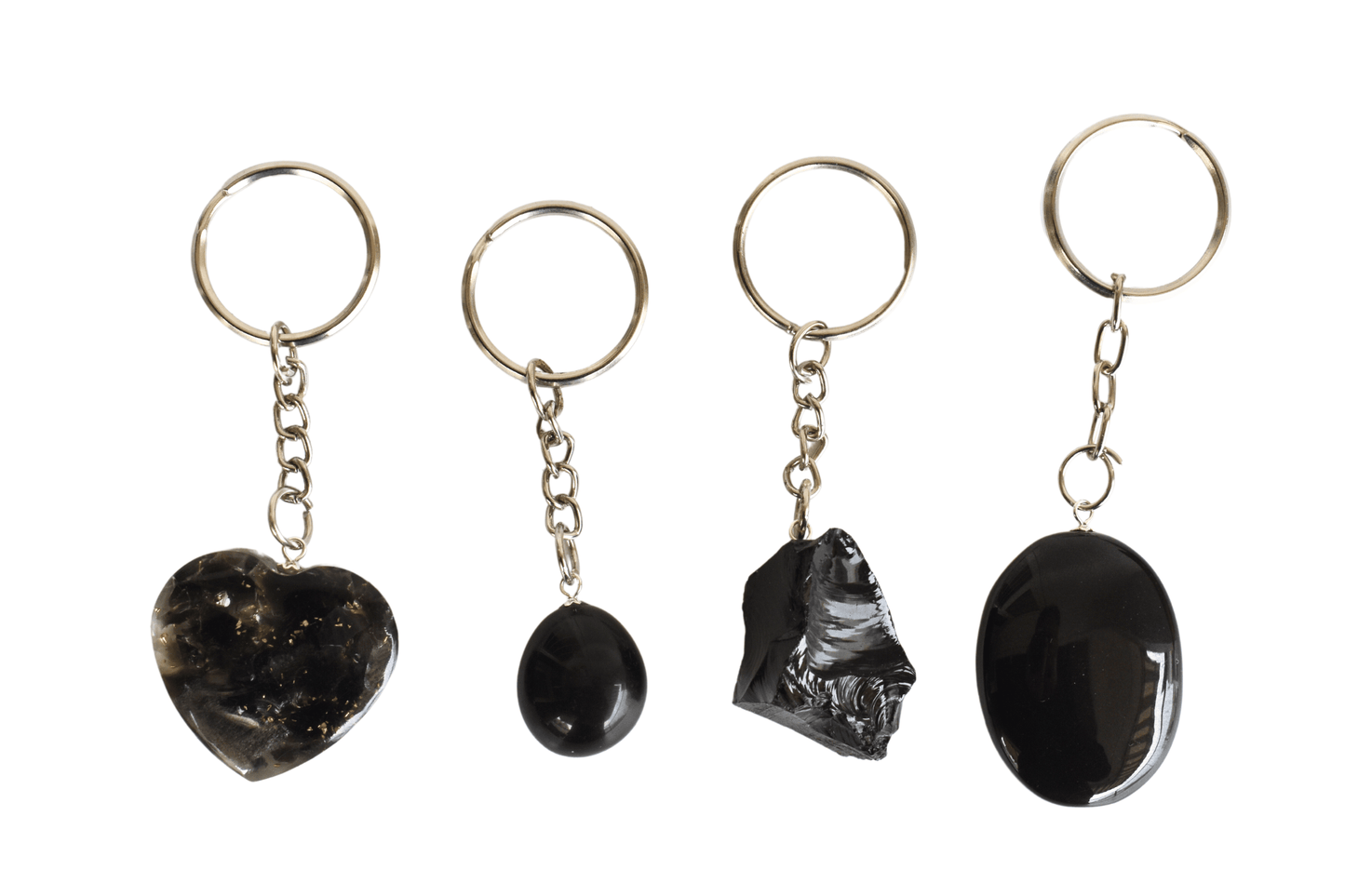 Black Obsidian Key Chain