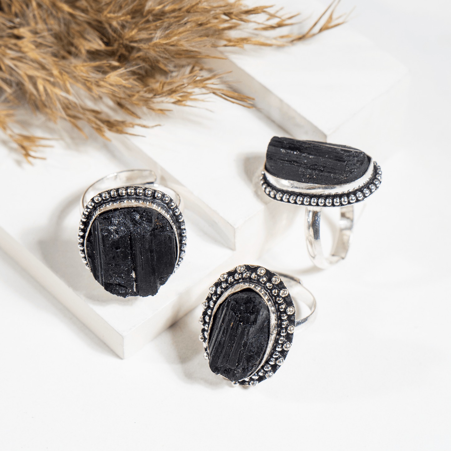 Black Tourmaline  Ring | Adjustable Ring | Gemstone Ring  | Boho Ring | Gemstone Ring