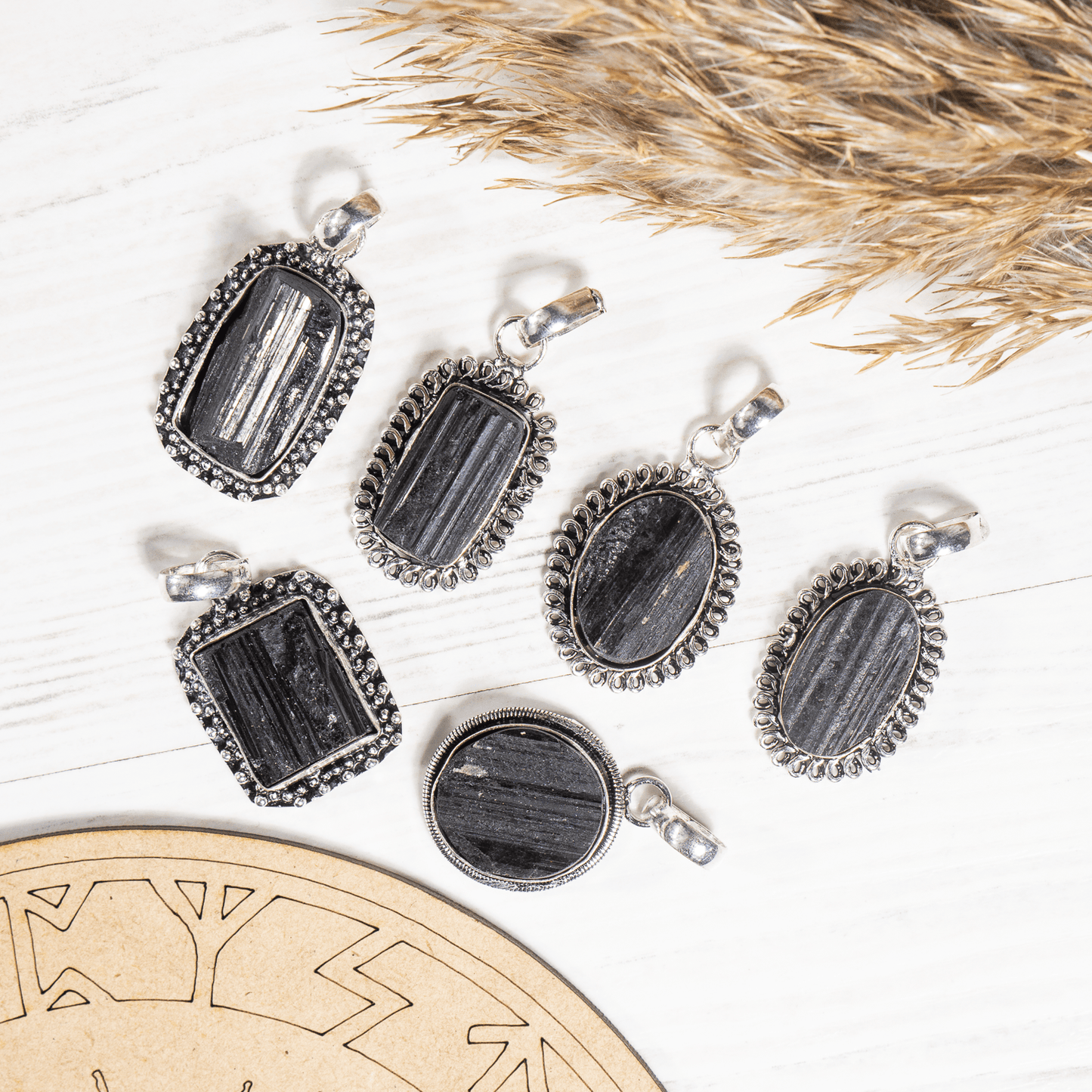 Black tourmaline Pendant |Crystal Jewelry | Natural Gemstone Pendant | Crystal Charm Jewelry | Boho Pendant