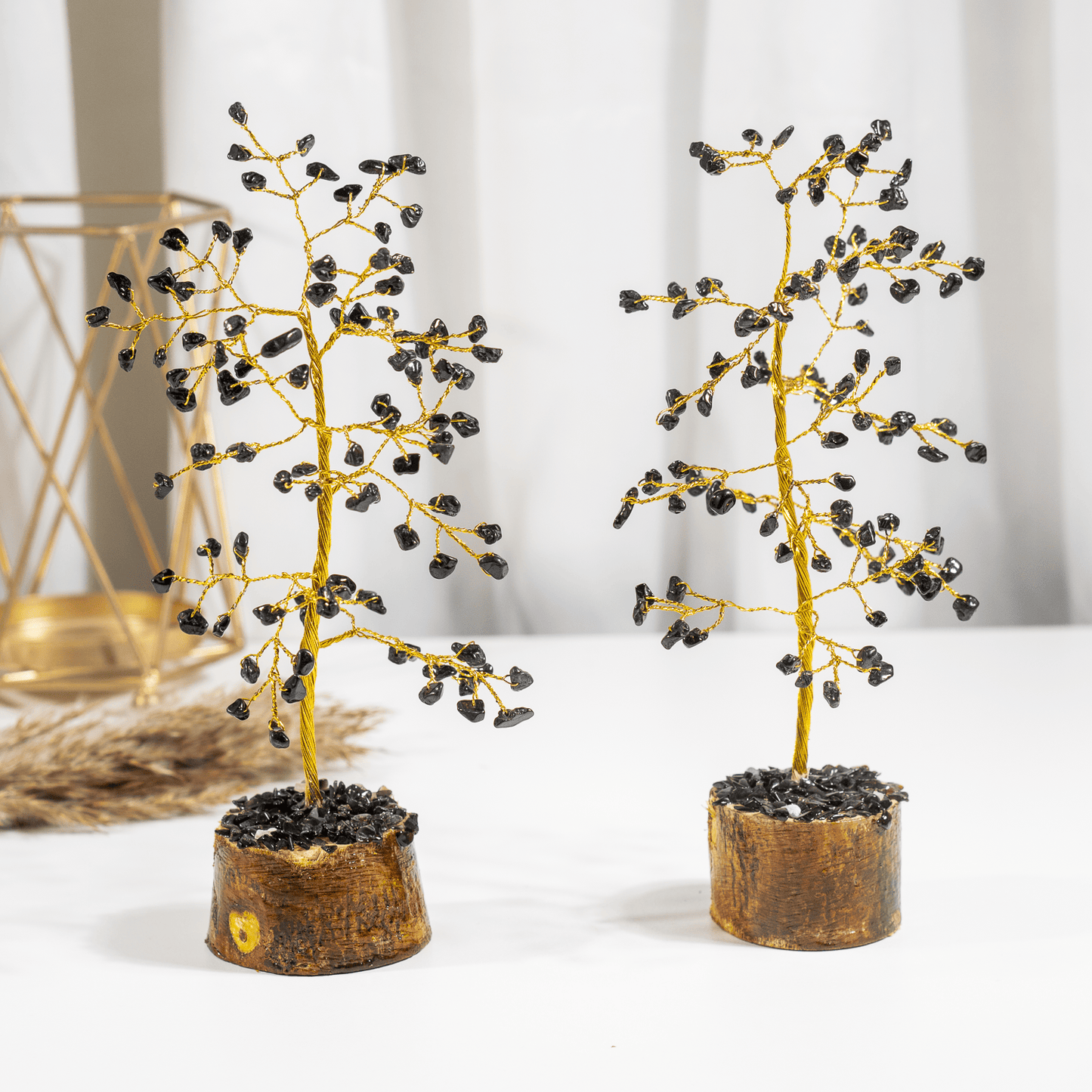 Black Obsidian Crystal Tree
