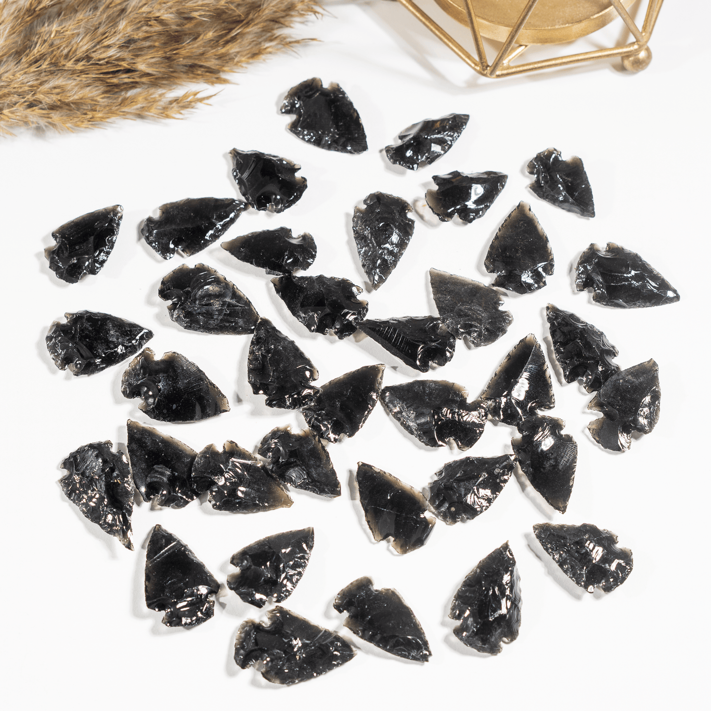 1'' Black Obsidian Arrowhead Point