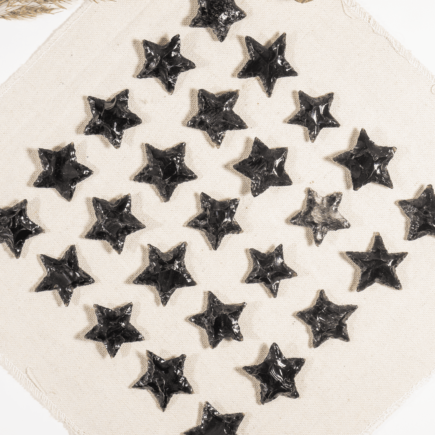 Black Obsidian Flat Stars Arrowhead Point.