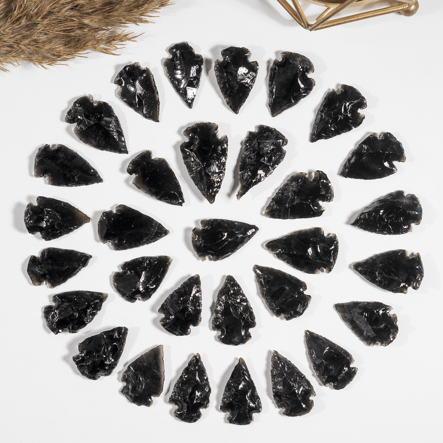 1'' Black Obsidian Arrowhead Point