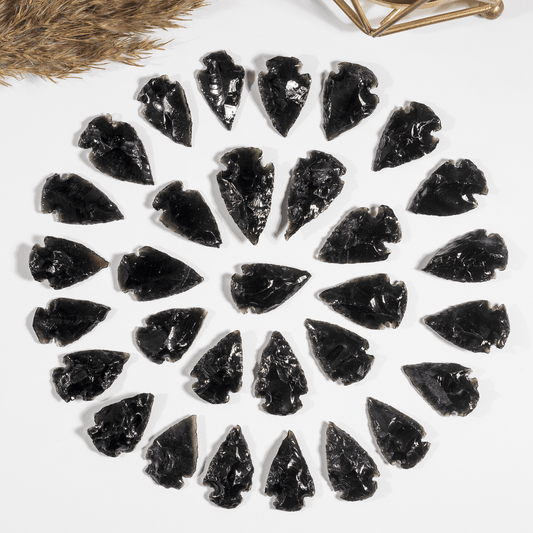 1'' Black Obsidian Arrowhead Point