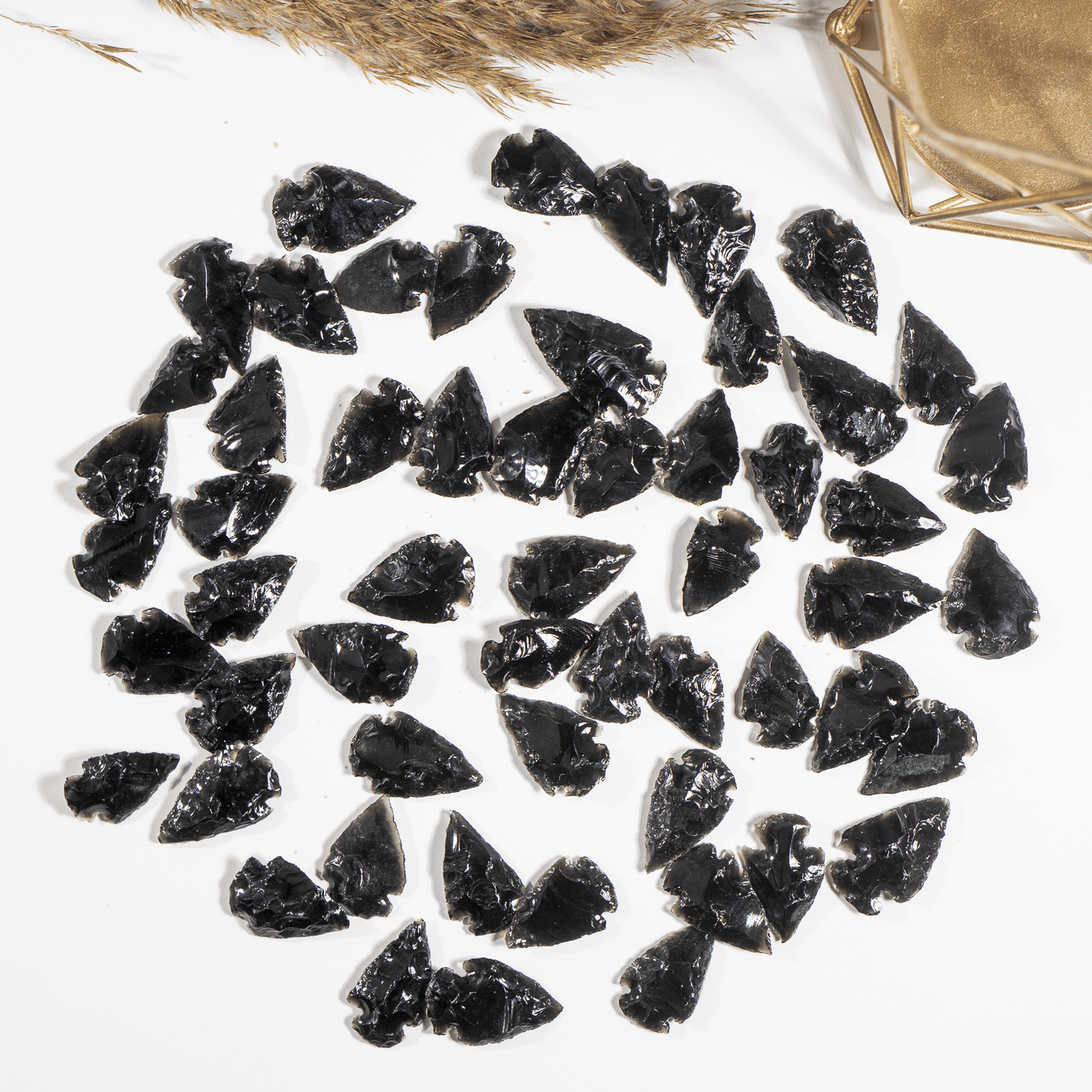 1'' Black Obsidian Arrowhead Point