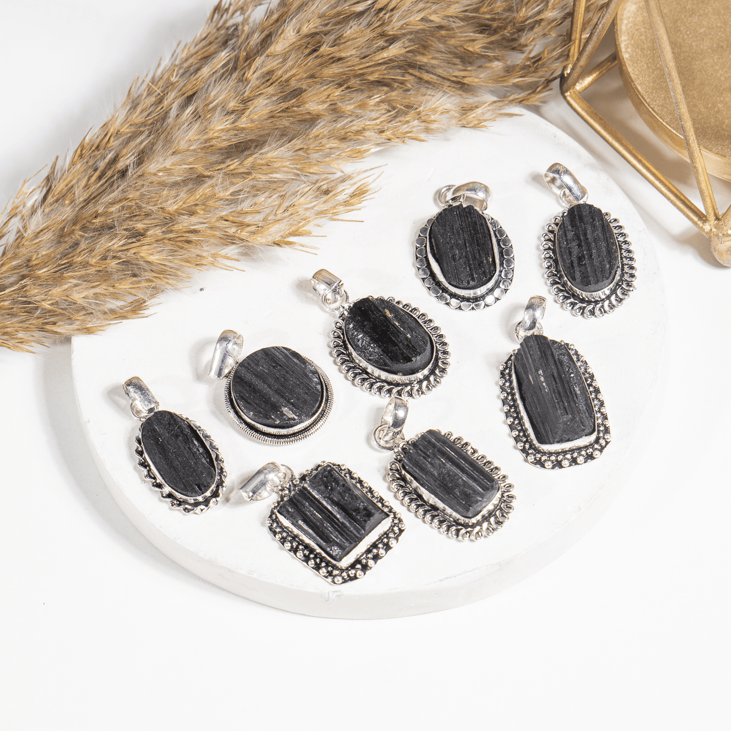 Black tourmaline Pendant |Crystal Jewelry | Natural Gemstone Pendant | Crystal Charm Jewelry | Boho Pendant