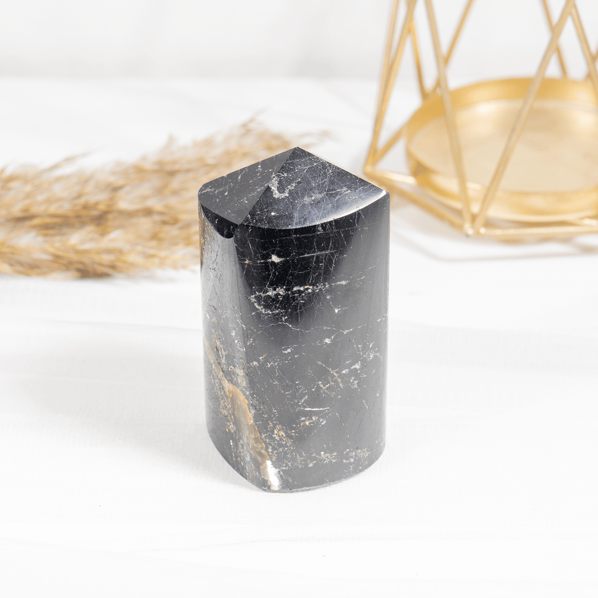 1kg Black Tourmaline Crystal Polished Points (2-4Pcs)