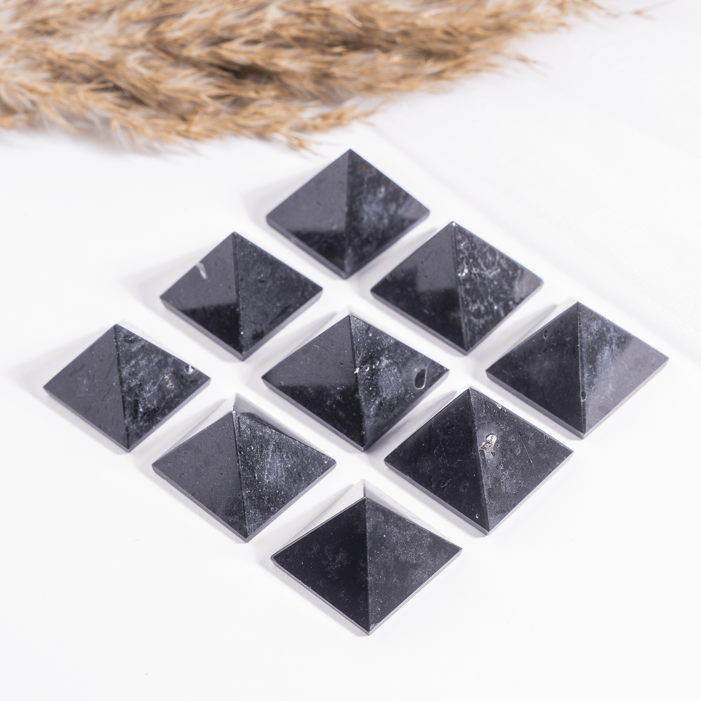 1" Black Tourmaline Crystal Pyramids