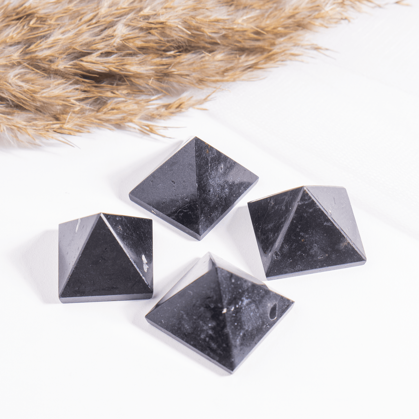 1" Black Tourmaline Crystal Pyramids