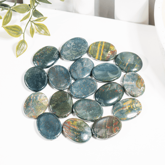 Bloodstone Worry Stones