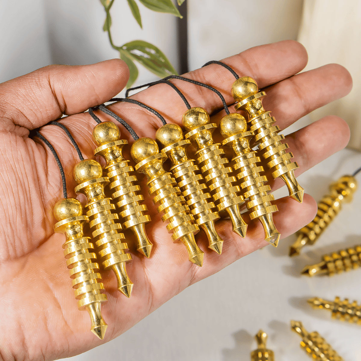 6 Ring Brass Pendulum