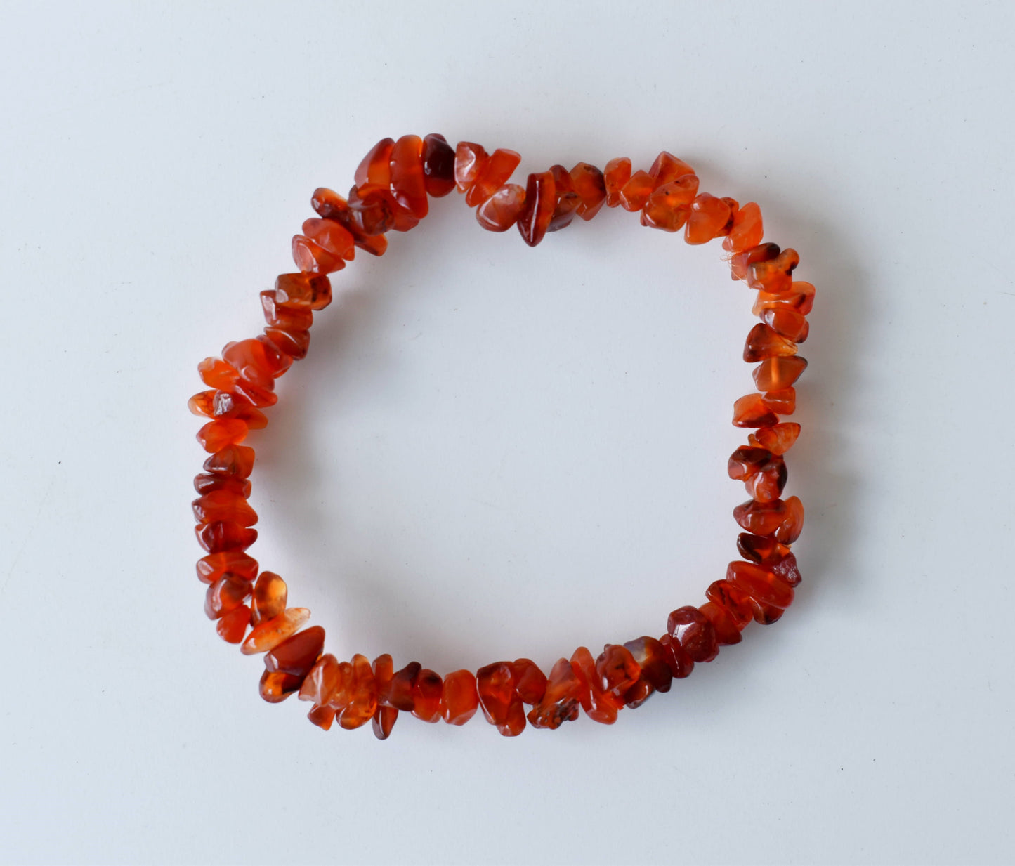 Carnelian Gemstone Chip Bracelet