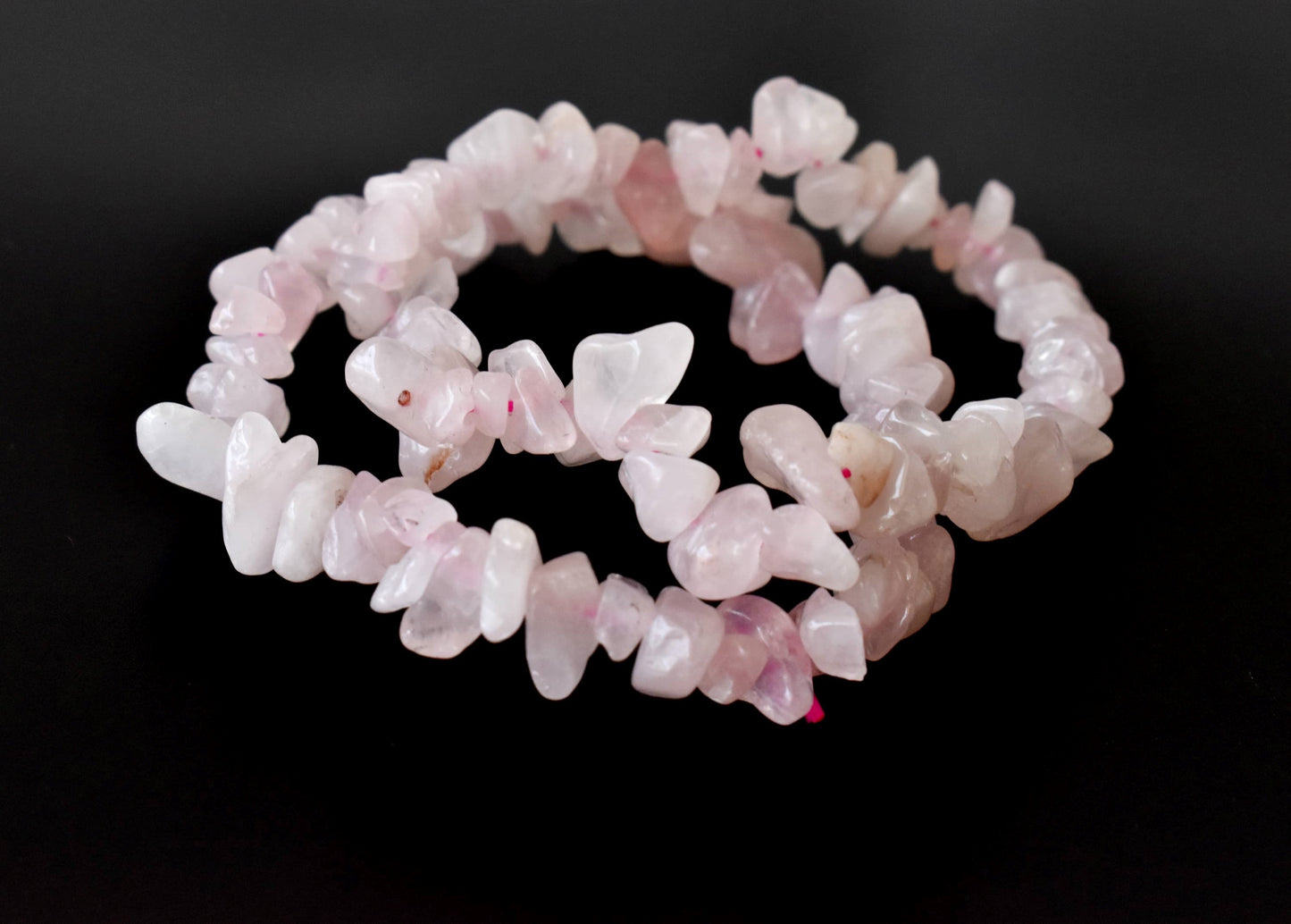 Rose Quartz Gemstone Chip Bracelet
