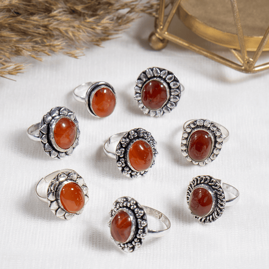 Carnelian Ring | Adjustable Ring | Gemstone Ring  | Boho Ring | Gemstone Ring