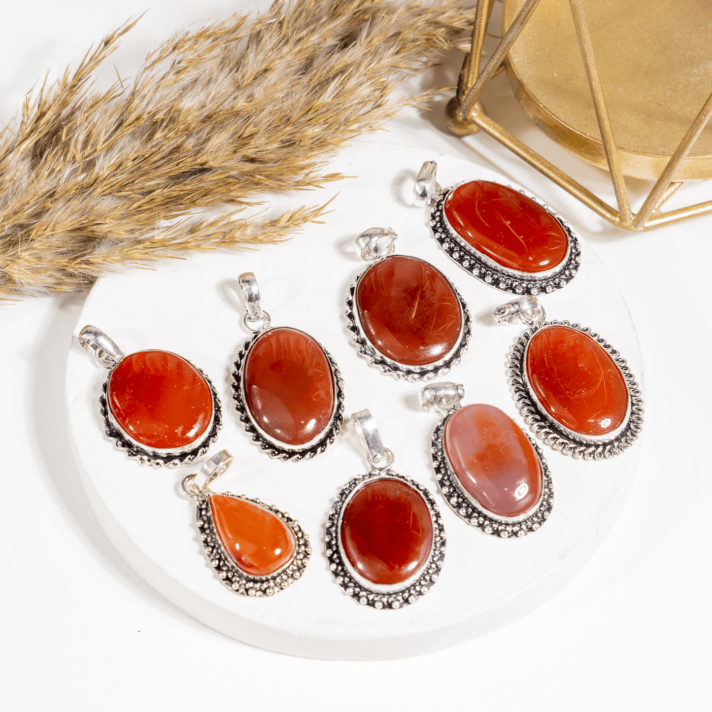 Carnelian Pendant |Crystal Jewelry | Natural Gemstone Pendant | Crystal Charm Jewelry | Boho Pendant