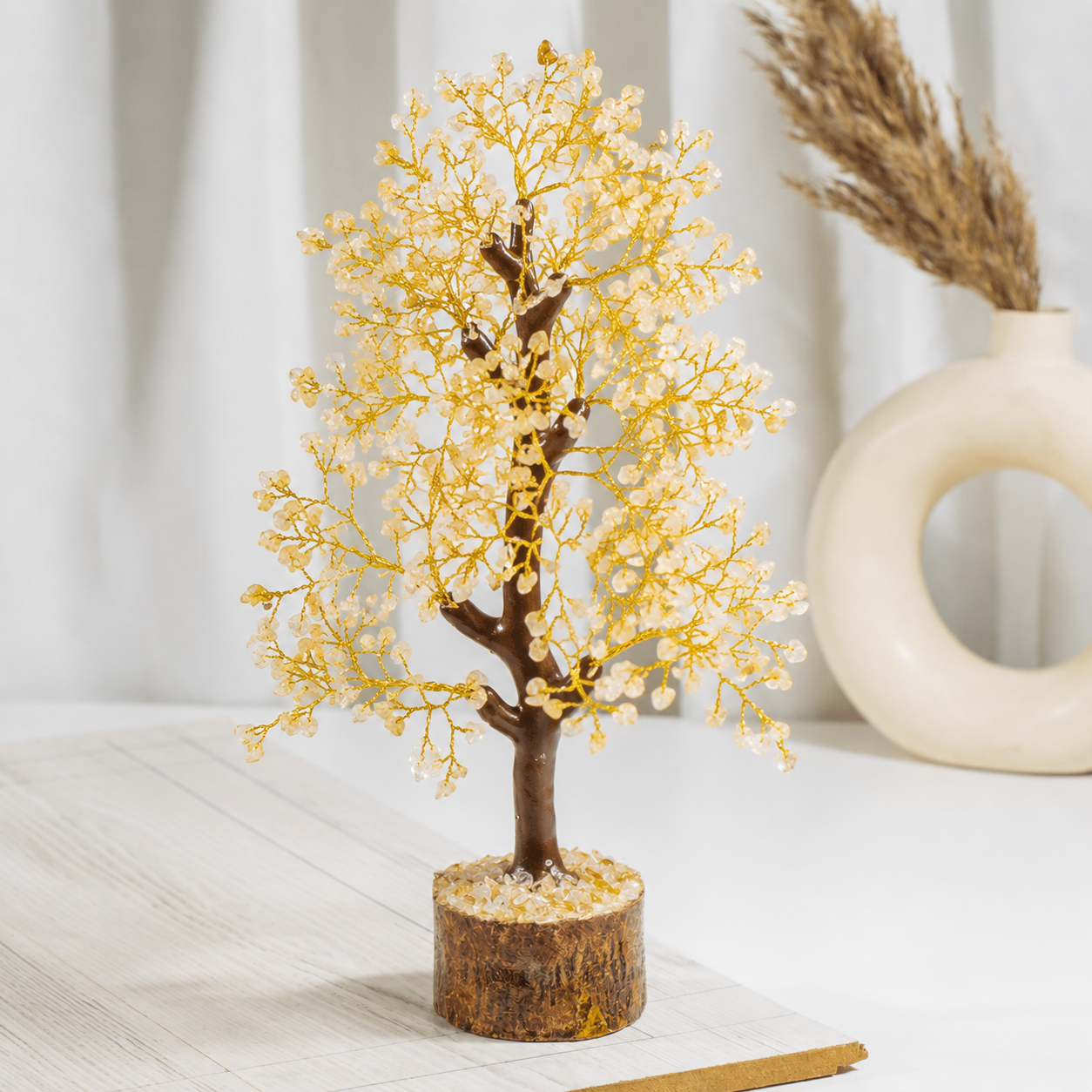 Citrine Crystal Tree With 300 Natural Crystal Chips