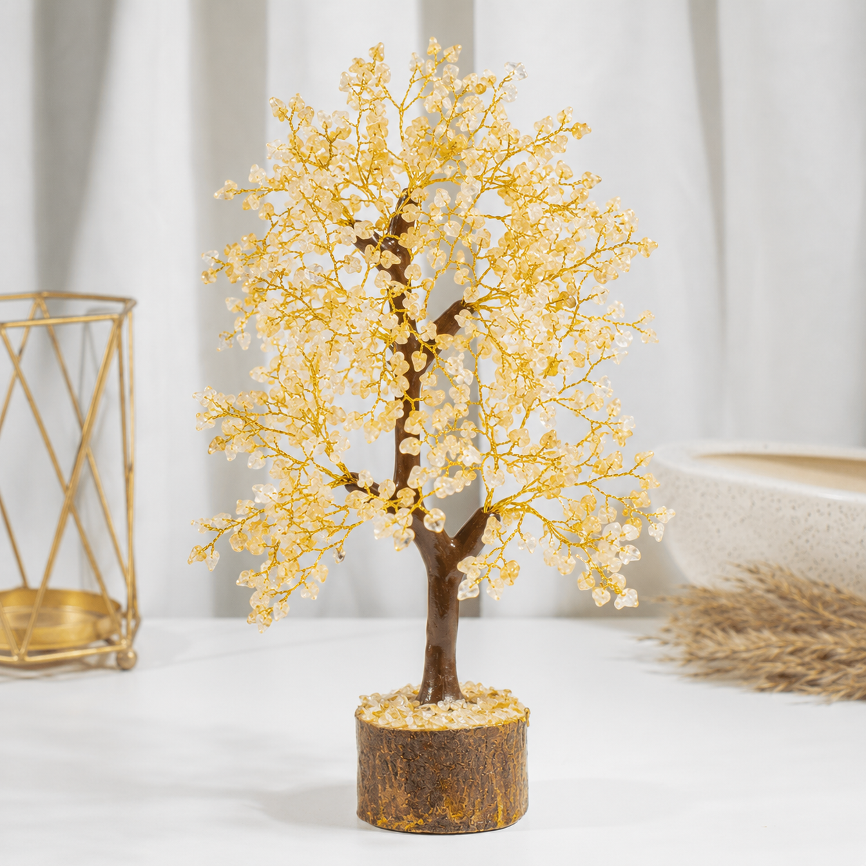 Citrine Crystal Tree With 300 Natural Crystal Chips