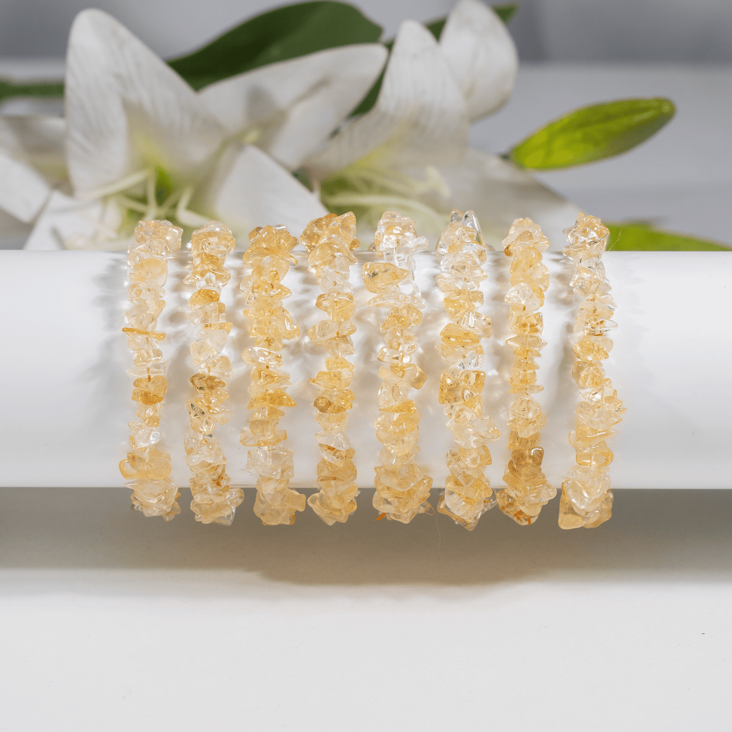 Citrine Gemstone Chip Bracelet